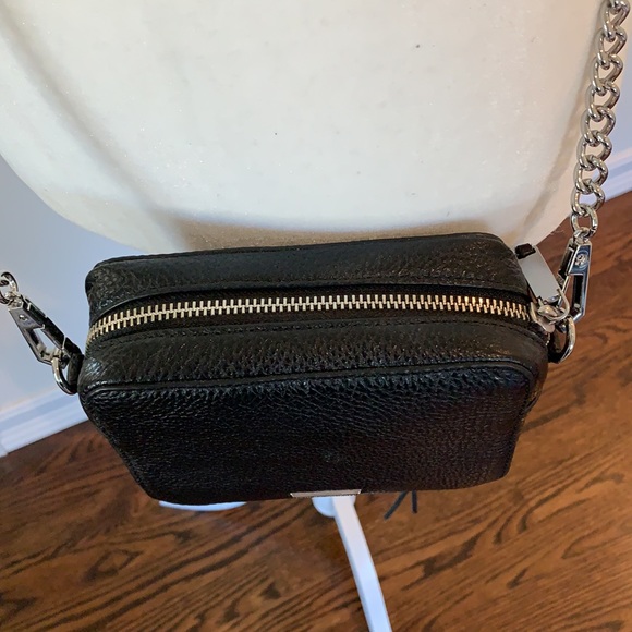 Rebecca Minkoff black leather mini zip bag - Picture 5 of 7
